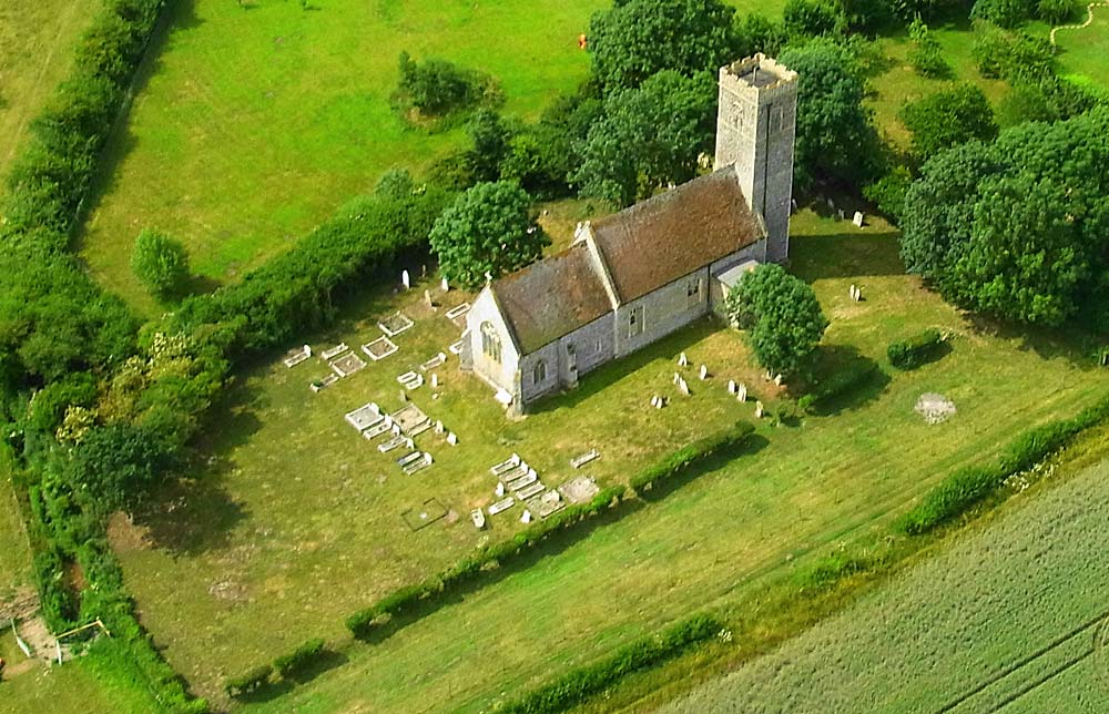 1. St Mary - the graveyard from the North West